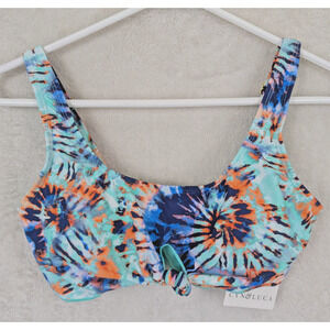 New CYN & LUCA sz M Mint Tank Top Bikini multi color swim padded 1035